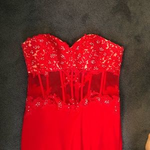 Beautiful red gown